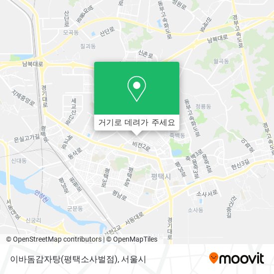 이바돔감자탕(평택소사벌점) 지도