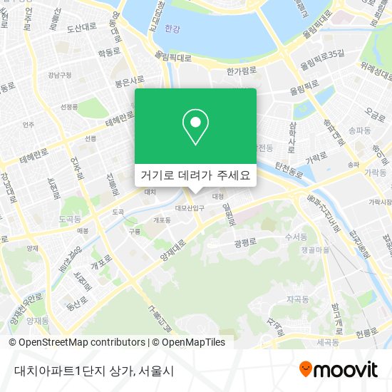 대치아파트1단지 상가 지도