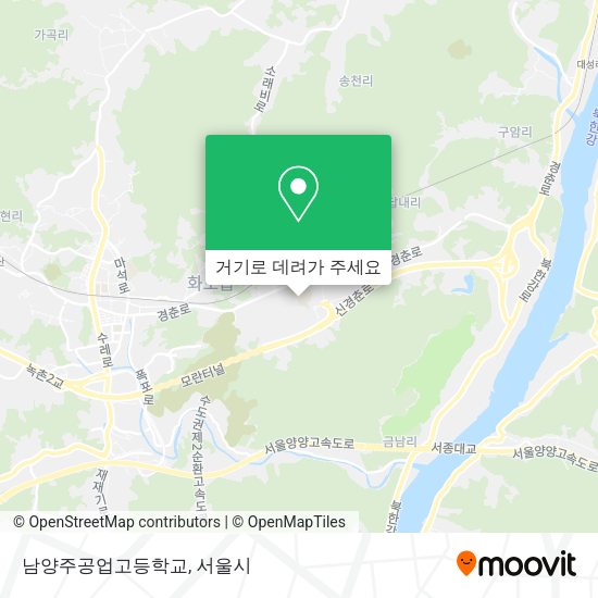남양주공업고등학교 지도