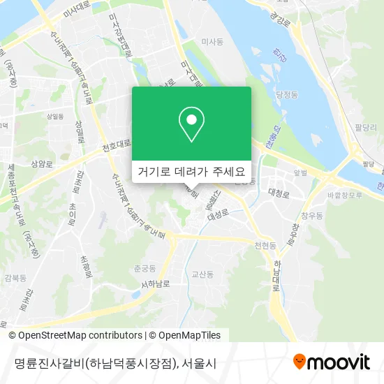 명륜진사갈비(하남덕풍시장점) 지도