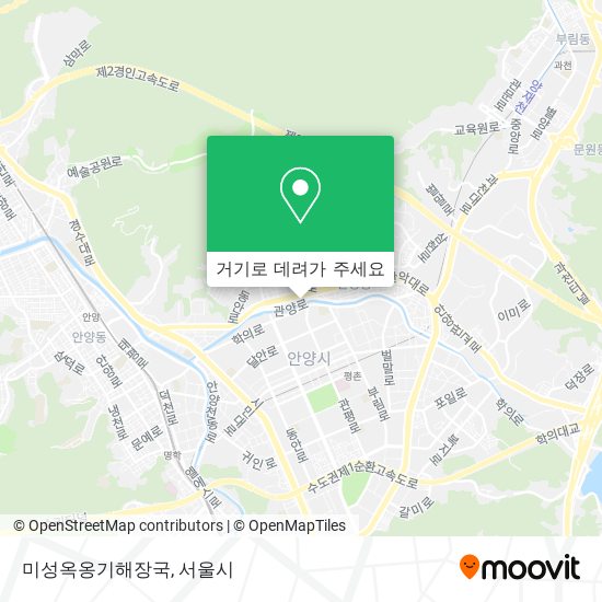 미성옥옹기해장국 지도