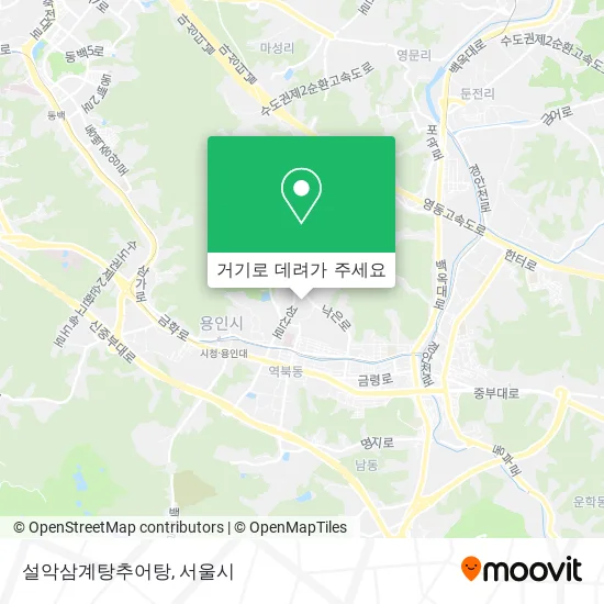 설악삼계탕추어탕 지도