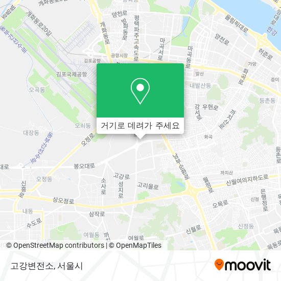 고강변전소 지도