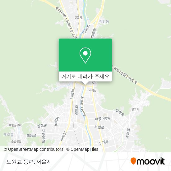 노원교 동편 지도