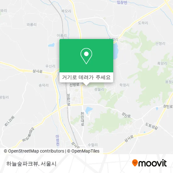 하늘숲파크뷰 지도