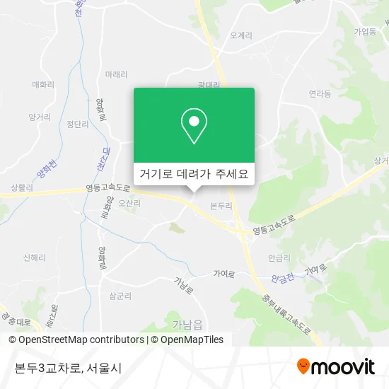 본두3교차로 지도