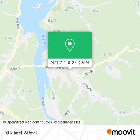 명문옻닭 지도