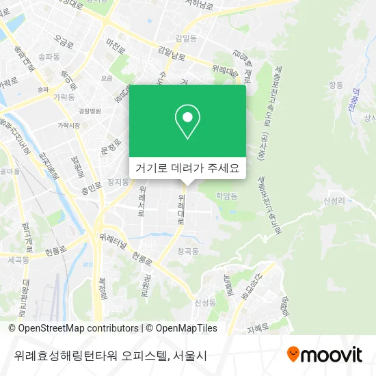 위례효성해링턴타워 오피스텔 지도