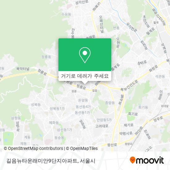 길음뉴타운래미안9단지아파트 지도