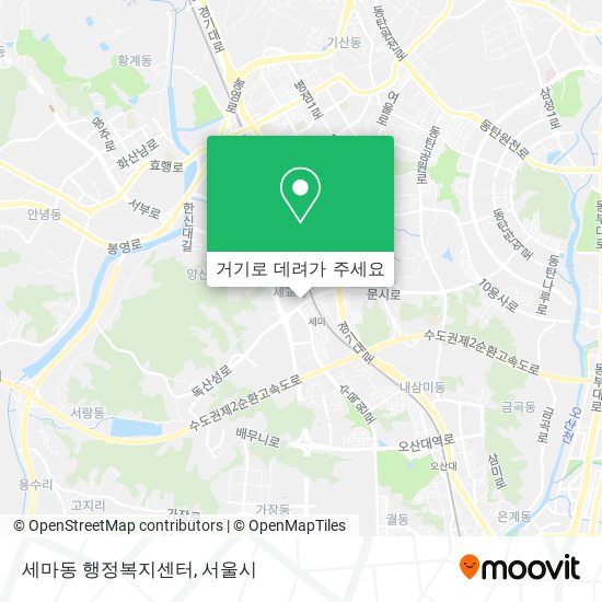 세마동 행정복지센터 지도