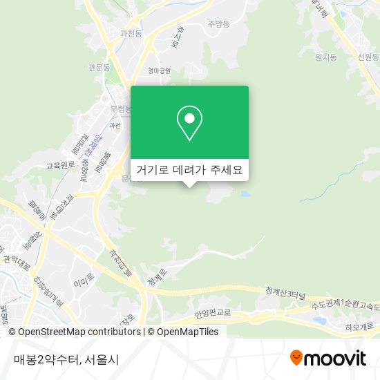 매봉2약수터 지도