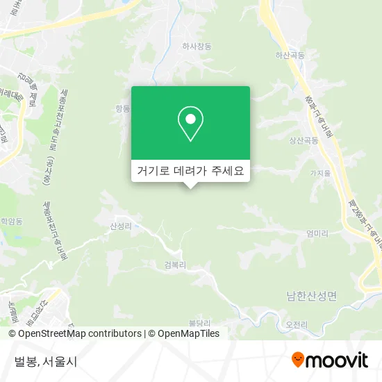 벌봉 지도