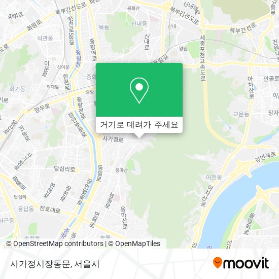 사가정시장동문 지도