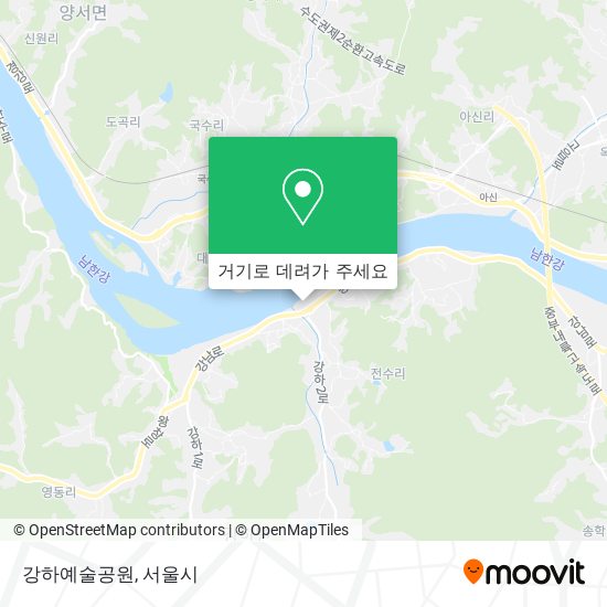 강하예술공원 지도