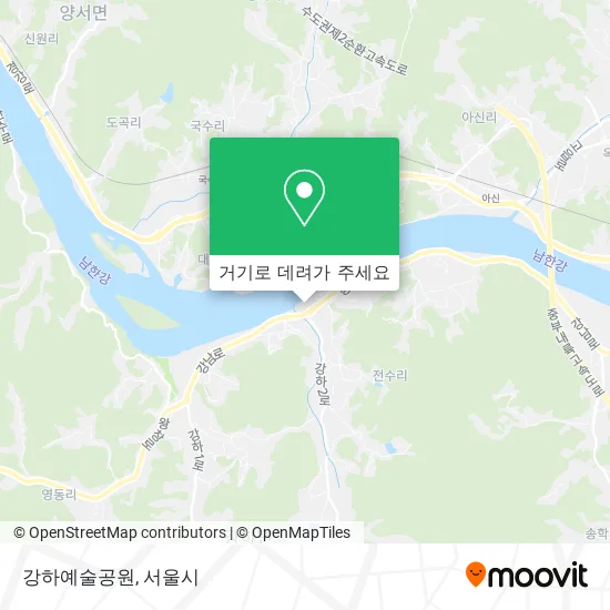 강하예술공원 지도