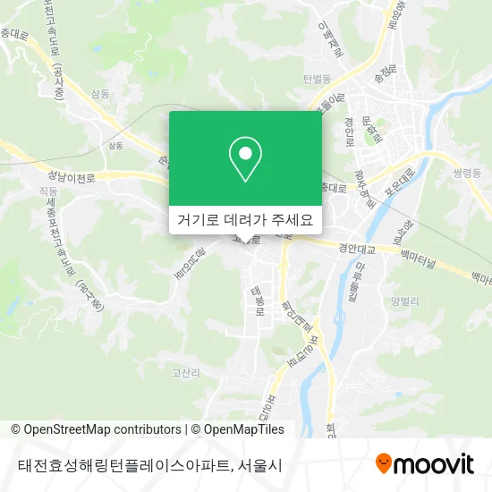 태전효성해링턴플레이스아파트 지도