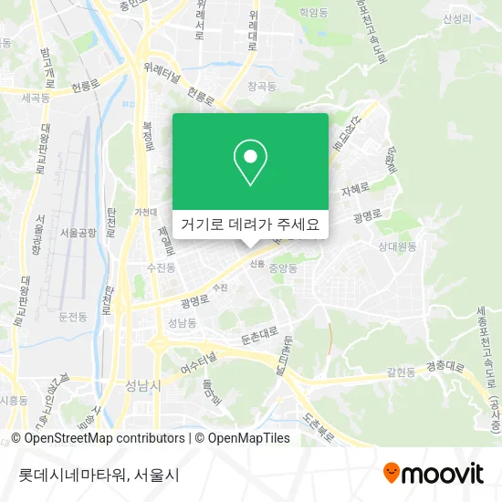 롯데시네마타워 지도