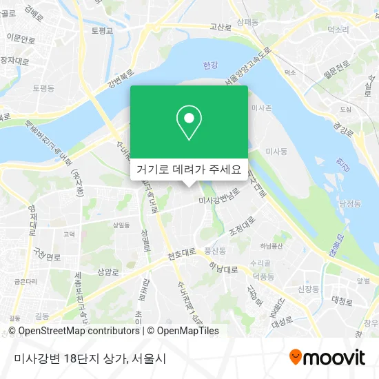 미사강변 18단지 상가 지도