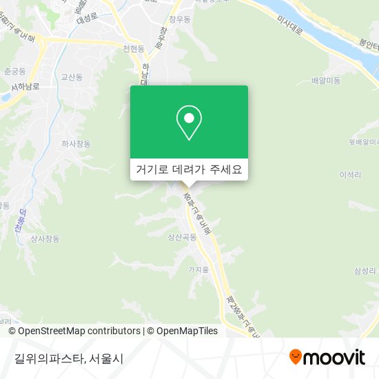 길위의파스타 지도