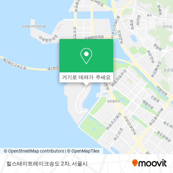 힐스테이트레이크송도 2차 지도