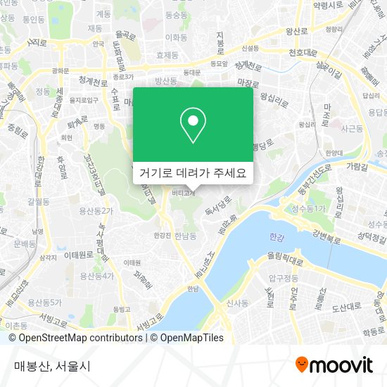 매봉산 지도