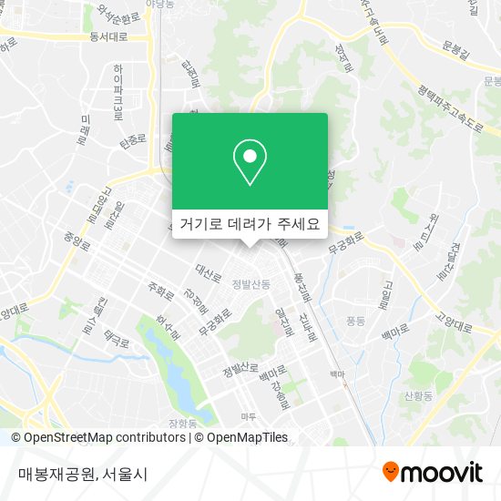 매봉재공원 지도