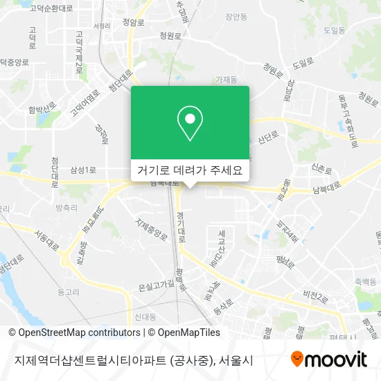지제역더샵센트럴시티아파트 (공사중) 지도