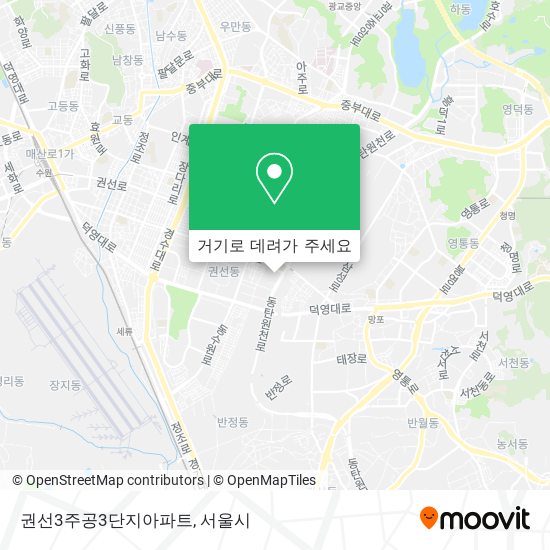 권선3주공3단지아파트 지도