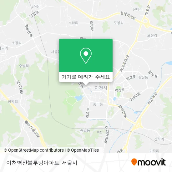 이천벽산블루밍아파트 지도