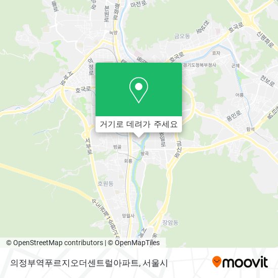 의정부역푸르지오더센트럴아파트 지도