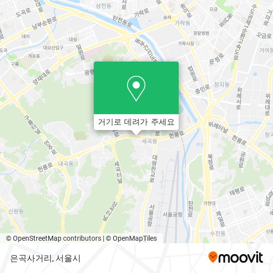 은곡사거리 지도