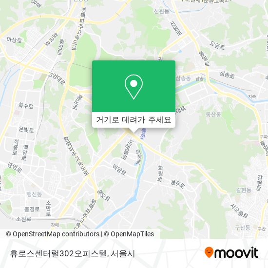 휴로스센터럴302오피스텔 지도