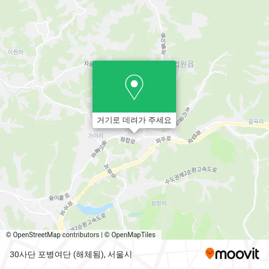 30사단 포병여단 (해체됨) 지도