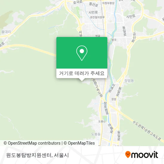 원도봉탐방지원센터 지도