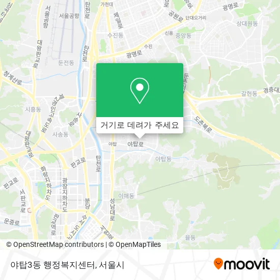 야탑3동 행정복지센터 지도