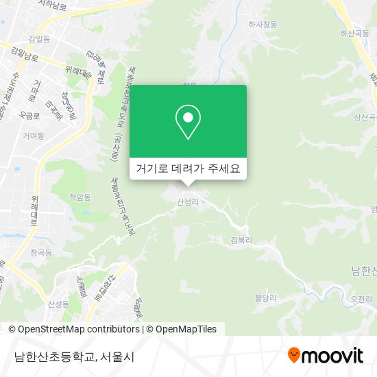 남한산초등학교 지도