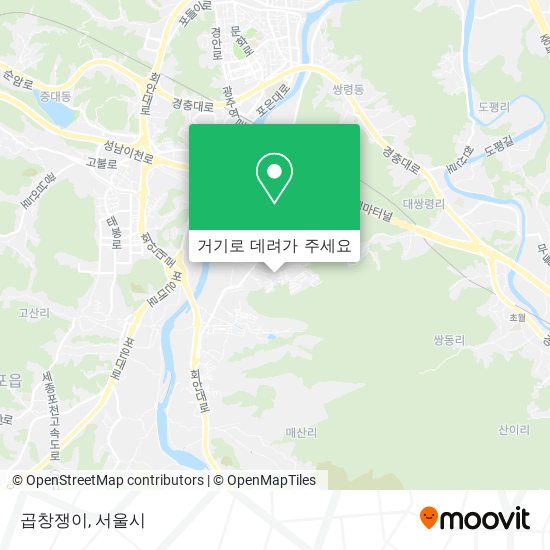 곱창쟁이 지도