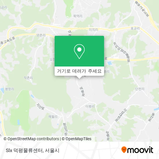 Slx 덕평물류센터 지도