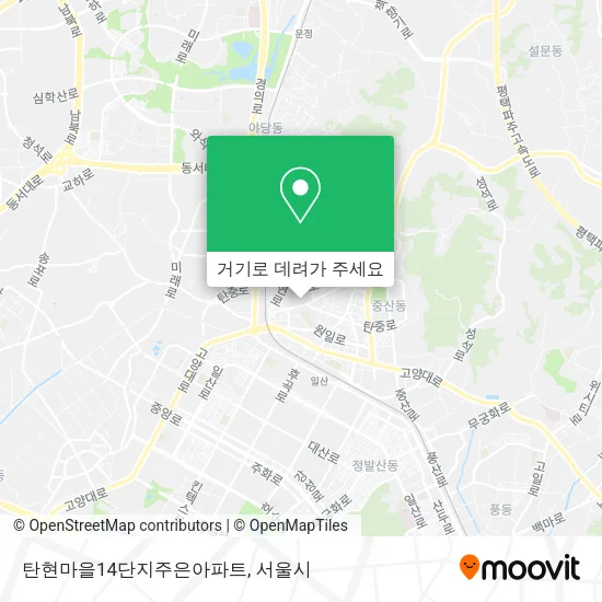 탄현마을14단지주은아파트 지도
