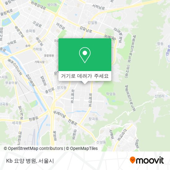 Kb 요양 병원 지도
