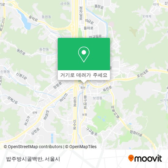 밥주방시골백반 지도