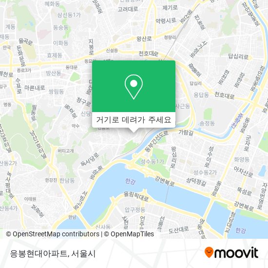 응봉현대아파트 지도