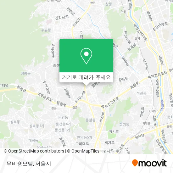 무비숑모텔 지도