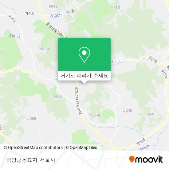 금당공동묘지 지도