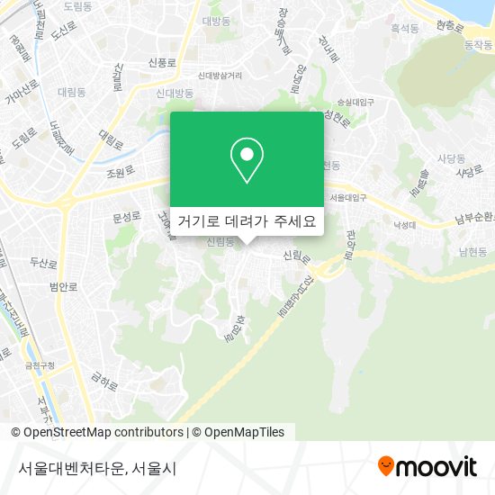 서울대벤처타운 지도