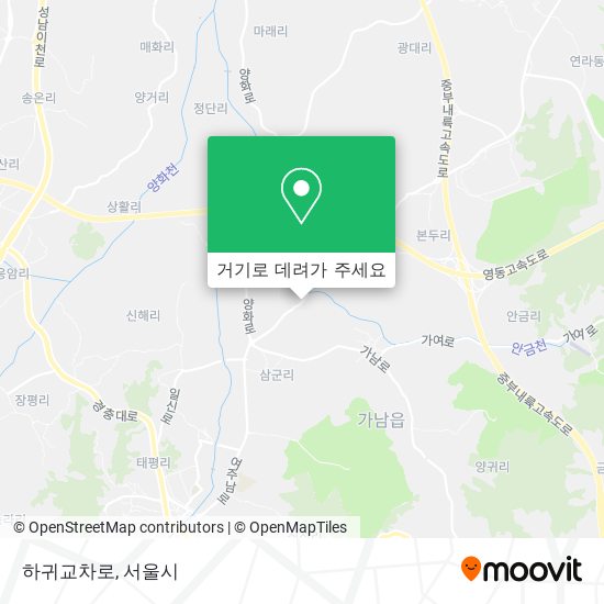 하귀교차로 지도