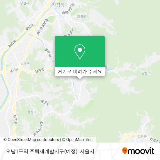 오남1구역 주택재개발지구(예정) 지도