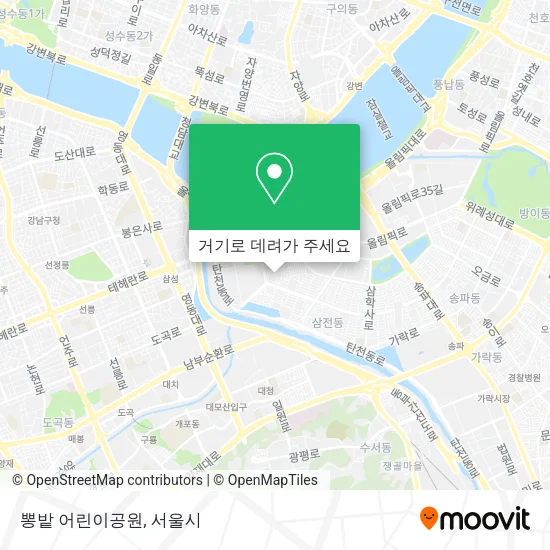 뽕밭 어린이공원 지도