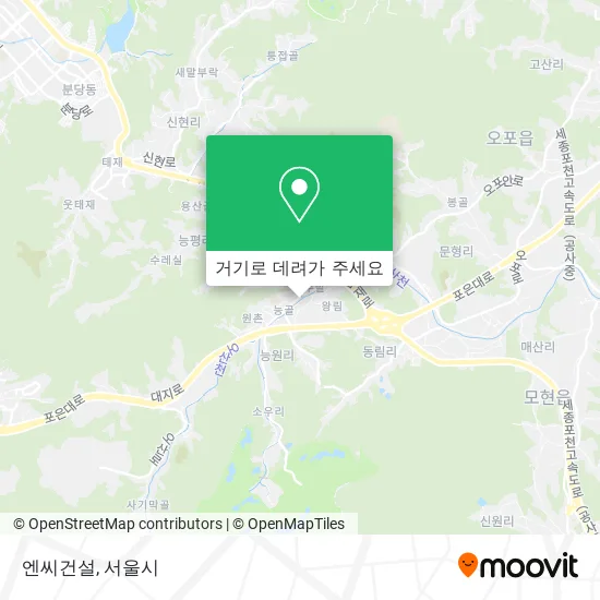 엔씨건설 지도