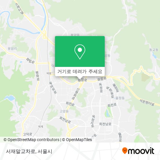 서재말교차로 지도